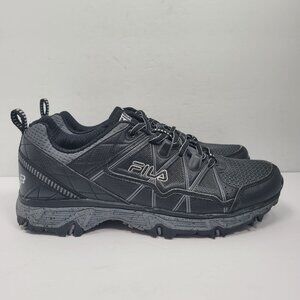 Fila Men's Black Trail Running Shoes 1JM01767-002 US Size 9